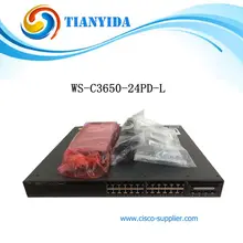 WS-C3650-24PD-L 2x10 gb Uplink коммутатор 24 порта Gigabit сетевые стекируемые переключатели