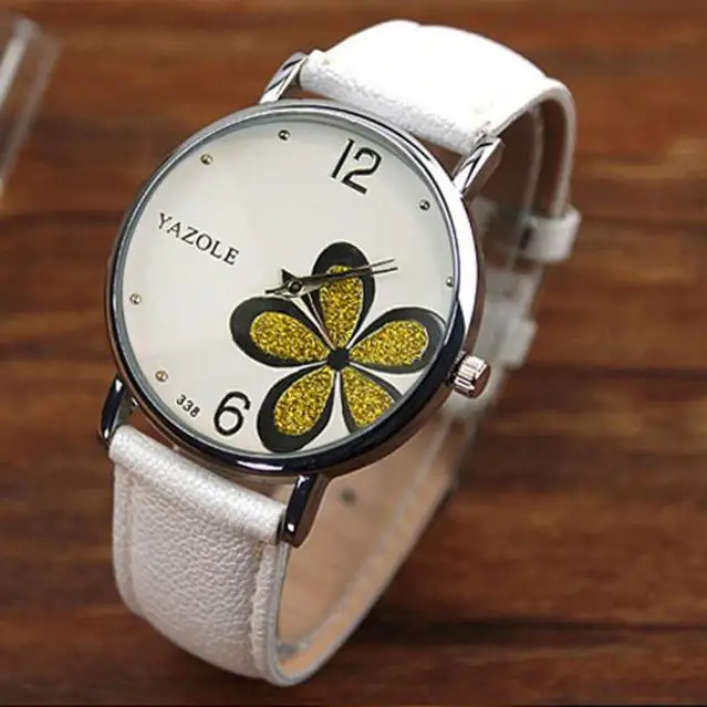 Новые женские часы кварцевые часы женские кварцевые наручные часы женские кожаные милые женские часы - Цвет: G