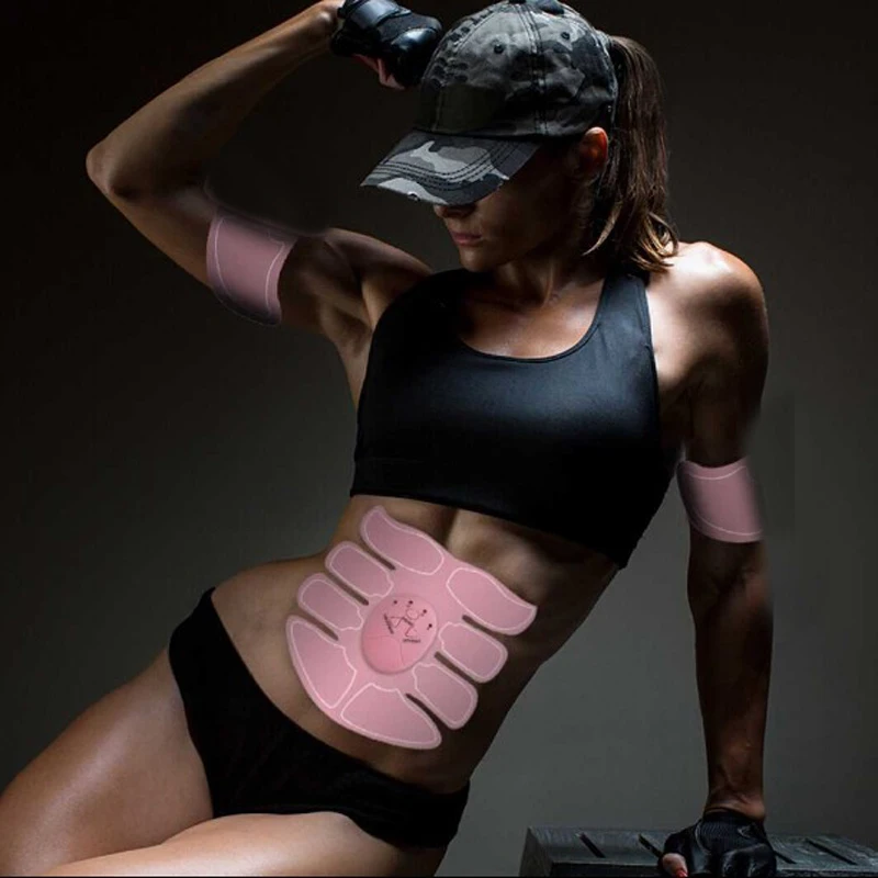

Women Fitness for female Abdominal Muscle Trainer EMS Smart stimulator Arm Leg Training loss Weight Slimming Massager Machine