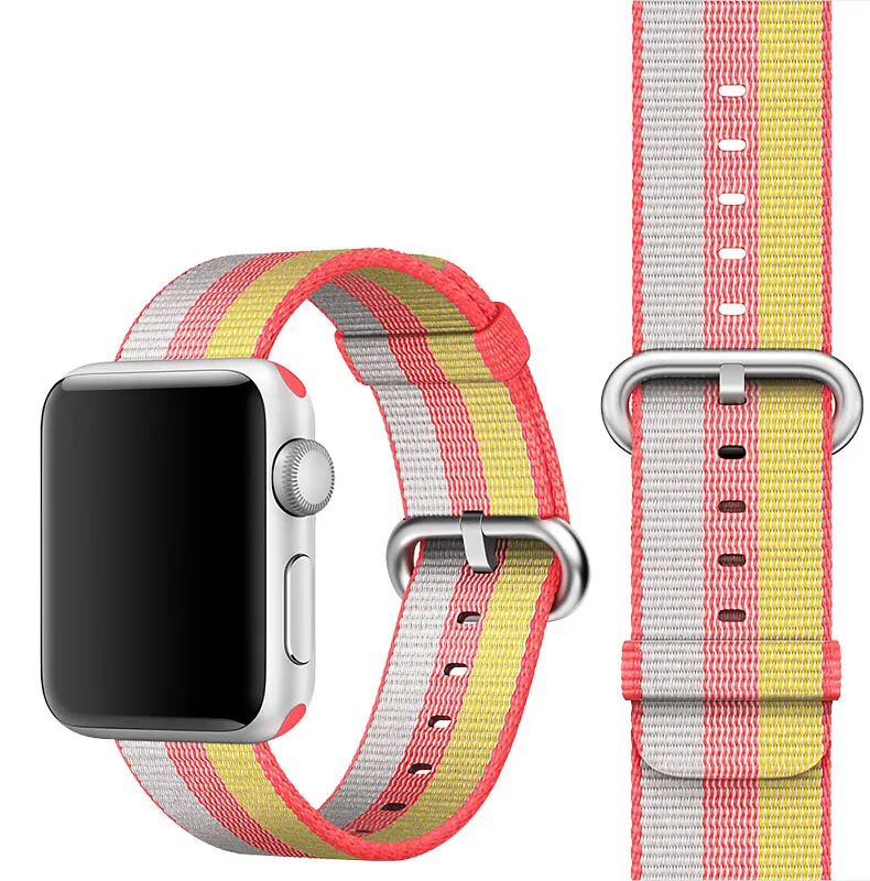 Спортивный ремешок для apple watch band 4 5 44 мм 40 мм iwatch band 42 мм 38 мм apple watch 5 4 3 2 тканый нейлоновый браслет аксессуары для часов