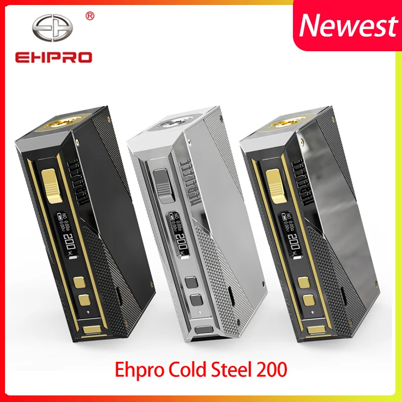Pre-sale Vape mod Ehpro Cold Steel 200 TC Box MOD 200W E-cigarette Mod & stainless steel construction No Battery vs Aegis Legend