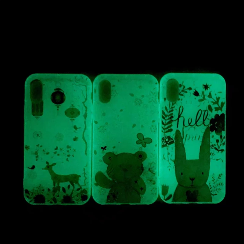 

Luminous Case For iphone X Case Soft TPU Silicon Bright Glow in Dark Phone Cover For iphone 6 6s 7 Plus for iphone 8 8 Plus Capa