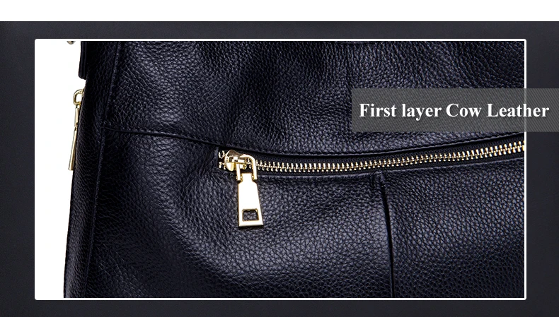 Lomelobo Women Genuine Leather Shoulder Bags Luxury Lady Fashion Litchi Pattern Casual Tote Female Handbags Girls Messenger Bags 2019 HBL5559 Details (02)