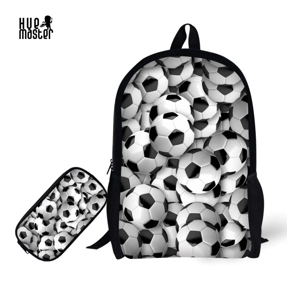 football design backpack 2 PCS/ Set School Bags with Pencil Case For