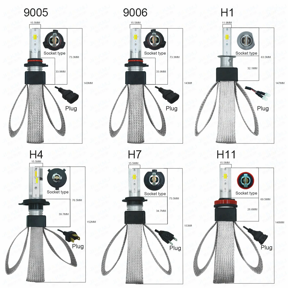 T9-H7 2 шт./лот 3 цвета temperatureswitch свободно 3000 К 4300 К 6000 К 60 Вт 9600LM IP68 водонепроницаемый изюминкой высокого качества