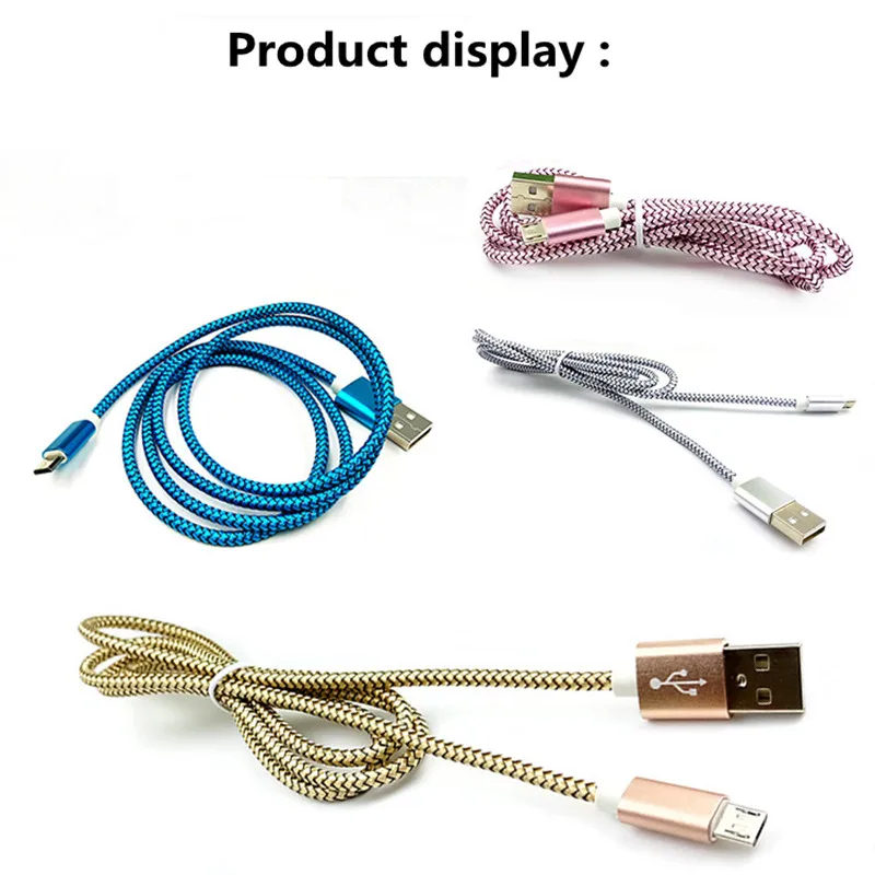 Кабель Micro usb для быстрой зарядки Samsung galaxy j4 j5 j6 j7 j8 honor 7a pro Nokia 3 5 Oukitel C8 нейлоновый