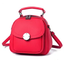 Popular de la manera de Las Mujeres Mochila de Cuero de LA PU de Las Mujeres Mochilas Mochilas Niñas Mochila Pequeña Hembra Ocasional