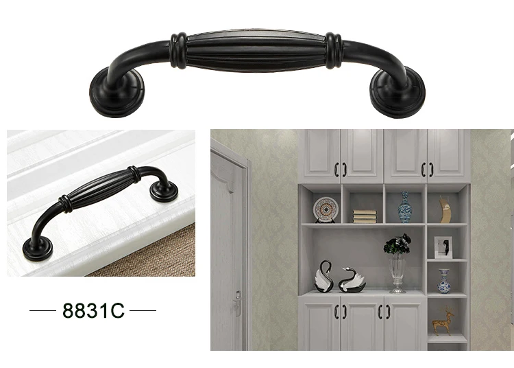 Aluminum Alloy Cabinet Handles Cupboard Pulls (10)