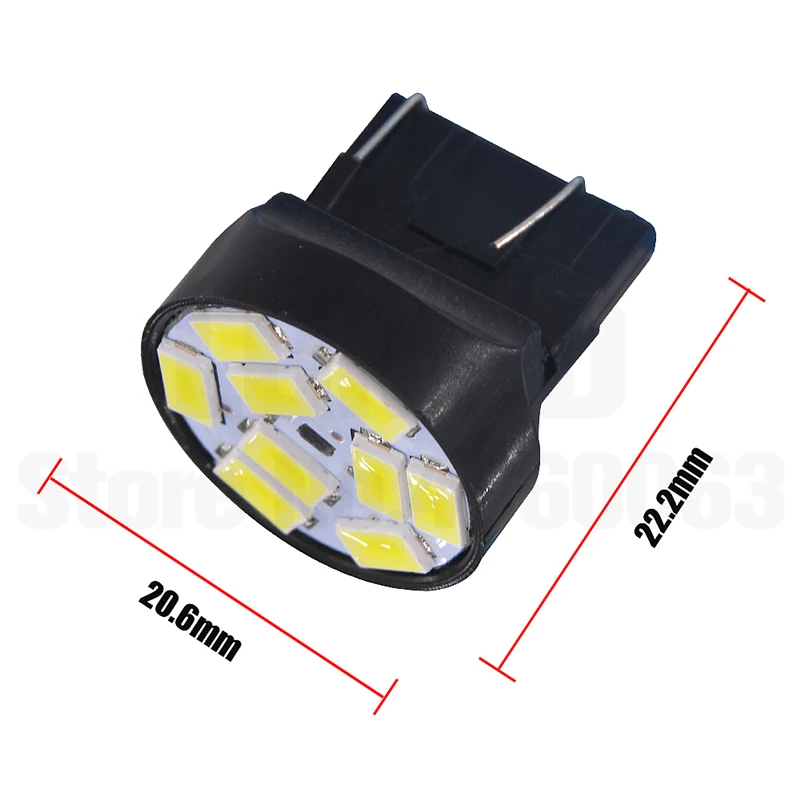 10x7440 светодиодный 7443 9 SMD автомобильный светильник s T20 LED Авто стоп сигнал задний
