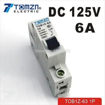 

1P 6A DC 125V Circuit breaker MCB C curve