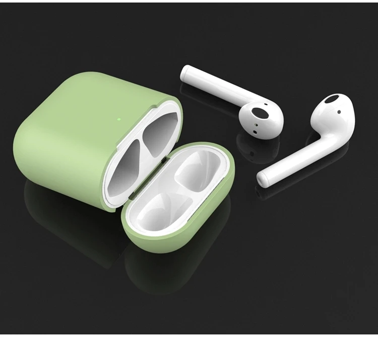 Силиконовые Airpods беспроводные наушники зарядный чехол Беспроводная bluetooth-гарнитура защитный рукав крышка коробка для наушников