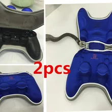 2 шт. пара синих противоударный Карманный чехол сумка футляр упаковка Подставка для Sony Игровые приставки 4 PS4 геймпад Беспроводной PS4 тонкий PS4 Pro