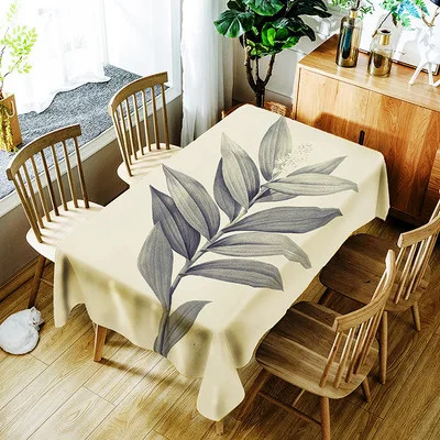 Table Cloth 3 Современная сценическая скатерть с 3D принтом Водонепроницаемая полиэфирная Праздничная скатерть украшение дома скатерть - Цвет: Table Cloth 3