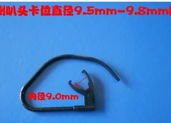 

DHL free. 500pcs/lot. OEM plastic earhook for Work for Work for 9.5-9.8MM bluetooth.inner:9MM earloop