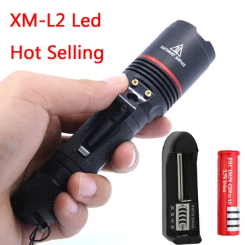 

Super Power XM-L L2 LED 4000 Lumens 5-Mode 18650 Tactical Flashlight Torch 18650
