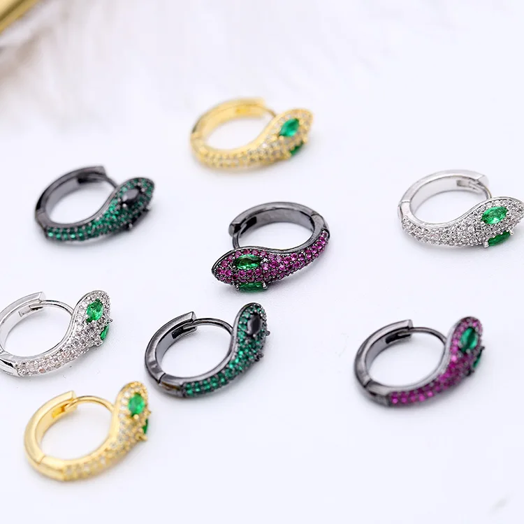 

Simple Fashion Unique Creative Snake Earrings Small And Exquisite Funny Animals Earrings For Women ZK40