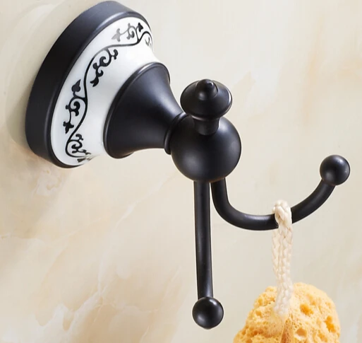 Muro di lusso montato lucidato olio bagno doppio tovagliolo gancio ... Muro di lusso montato lucidato olio bagno doppio tovagliolo gancio ...