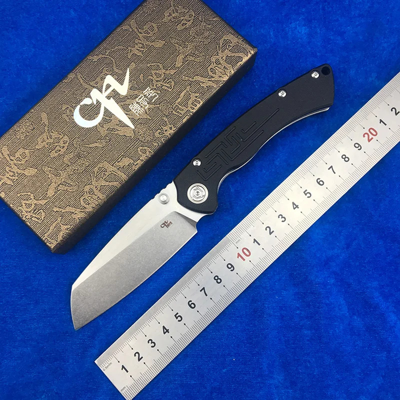 

CH new Flipper folding knife toucan D2 blade ball bearing washer G10 handle outdoor camping fruit knife EDC tool