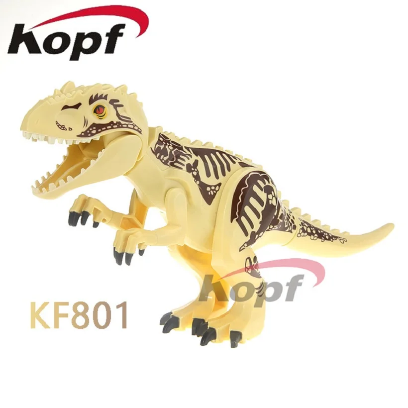 GXL050 в розницу из фильмов фигурки король Ghidrah Carnotaurus динозавр строительные блоки коллекция деталек детские игрушки - Цвет: KF801  Without Box