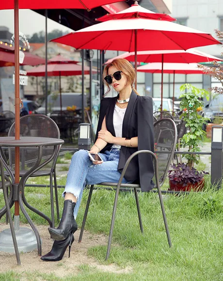 awesome YingYuanFang New fashion women fake two suit cloak coat