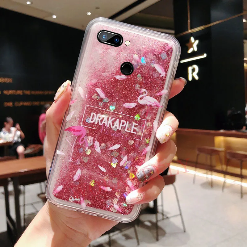 Чехол с жидким блеском для Xiao mi Red mi 7 Y3 Note 7 6 5 Pro 5 Plus 4X Quicksand чехол для mi 8 Lite A1 A2 Max 3 Pocophone F1 Funda
