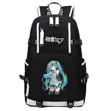 Аниме VOCALOID Hatsune рюкзак с Miku Scholl сумки для книг сумка для работы и отдыха модная сумка на плечо для ноутбука подарок