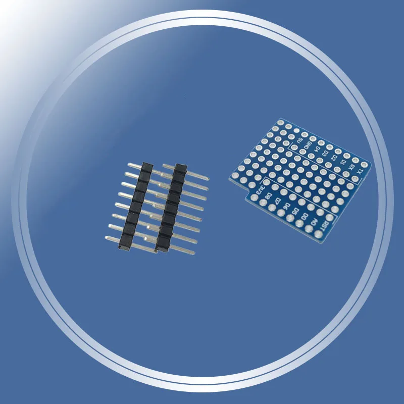 

ProtoBoard Shield for WeMos D1 mini double sided perf board Compatible
