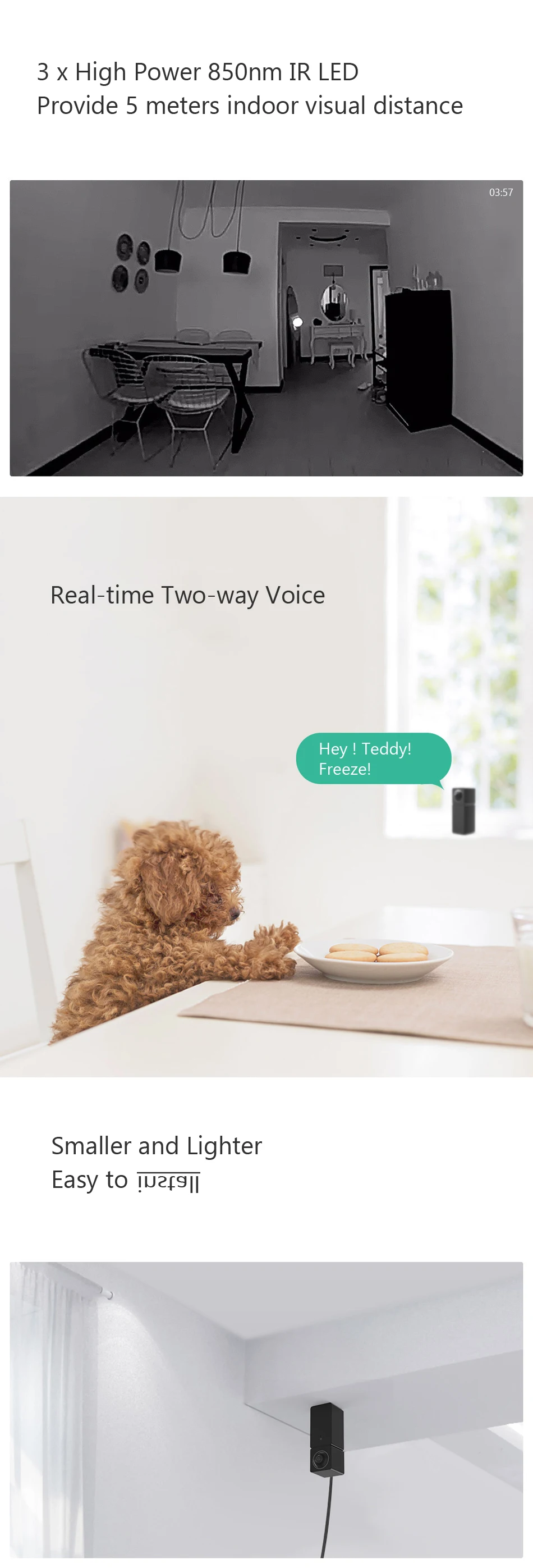 Xiaomi Hualai Xiaofang 1080P Dual Lens Panoramic View Smart WIFI IP Camera Xiaomi Smart Home