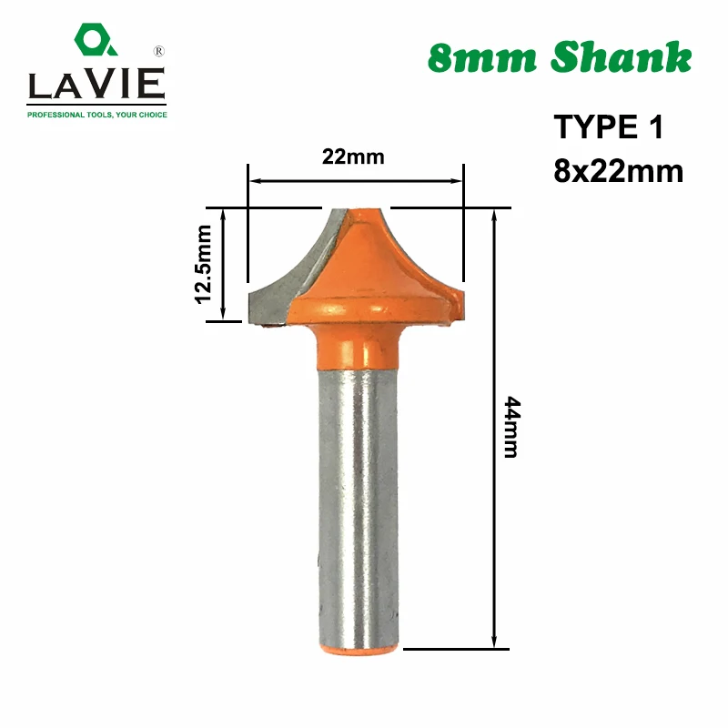 1 шт. 8 мм хвостовик круглый открытый конец резьба маршрутизатор бит погружение круглый над шейкер бит деревообрабатывающие фрезы для дерева 02095 - Длина режущей кромки: TYPE 1 8x22mm