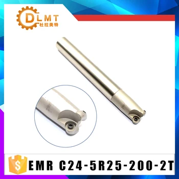 

1PCS Milling Holder EMR C24 5R25 200 2T R5 Face Mill Cutting Shoulder Right Angle Precision Insert Lathe Cutter RPMT1003MO