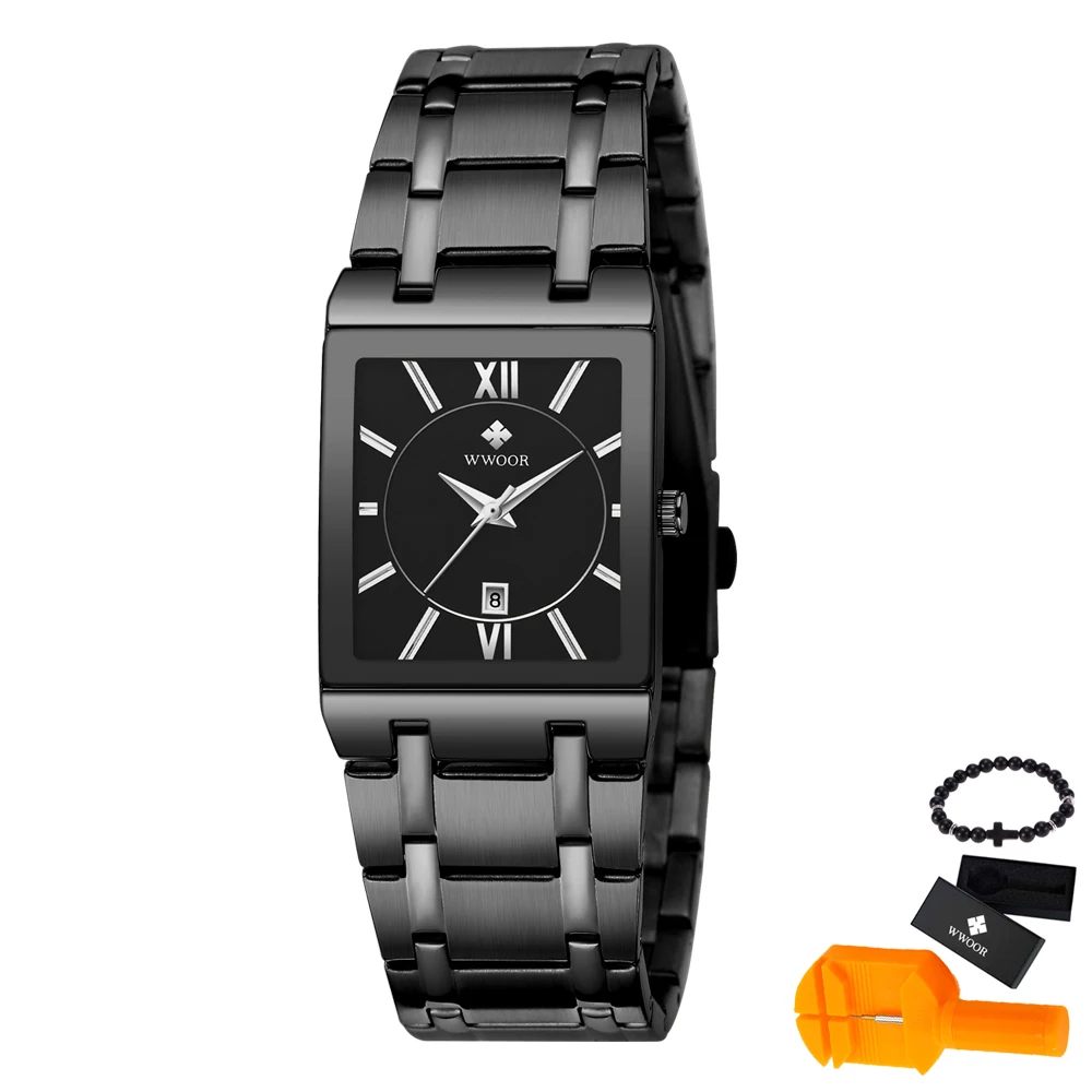 WWOOR zegarki męski modny zegarek 2019 luksusowe pasek ze stali nierdzewnej zegarek Reloj biznes zegar wodoodporny Relogio Masculino|Zegarki kwarcowe|Zegarki - WWOOR zegarki męski modny zegarek 2019 luksusowe pasek ze stali nierdzewnej zegarek Reloj biznes zegar wodoodporny Relogio Masculino|Zegarki kwarcowe|Zegarki -