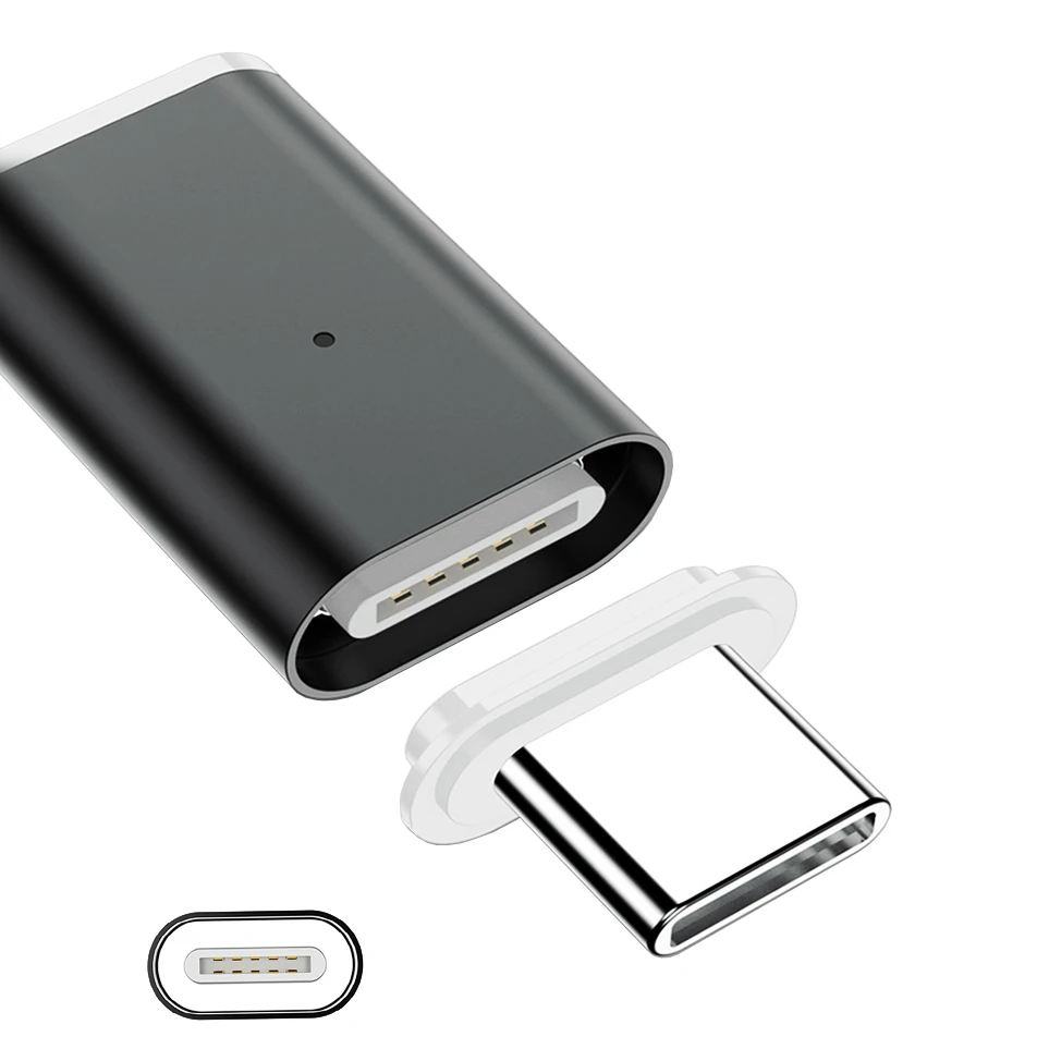 

3A MAX Type-C Magnetic Data Adapter For SAMSUNG S10 Plus S9+ Note 8 Xiaomi OnePlus 7 6T 5 Fast Charging Magnetic USB-C Connector