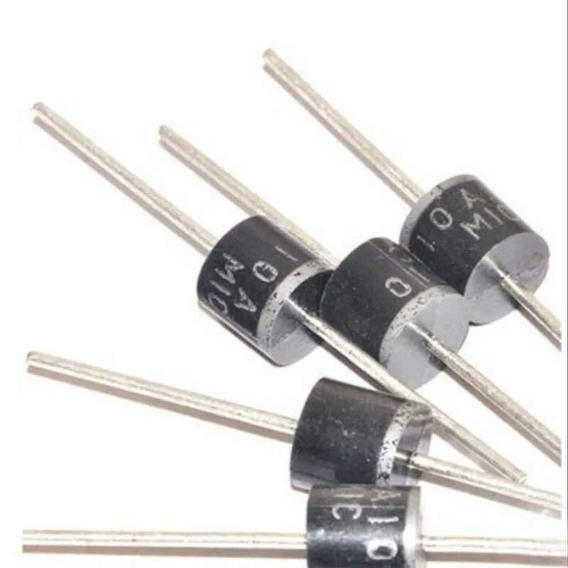 

10 Pcs Active Components Diodes 10A10 Rectifier Diode 10A / 1000V Charging Diode AMP Silicone Rectifiers