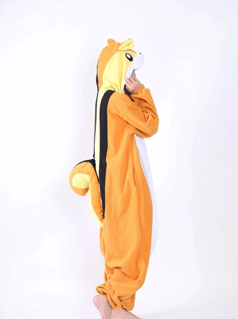 

Squirrel Cartoon Pajamas Unisex Adult Animal Squirrel Pyjamas Chipmunk Kigurumi Onesies Costumes Jumpsuits