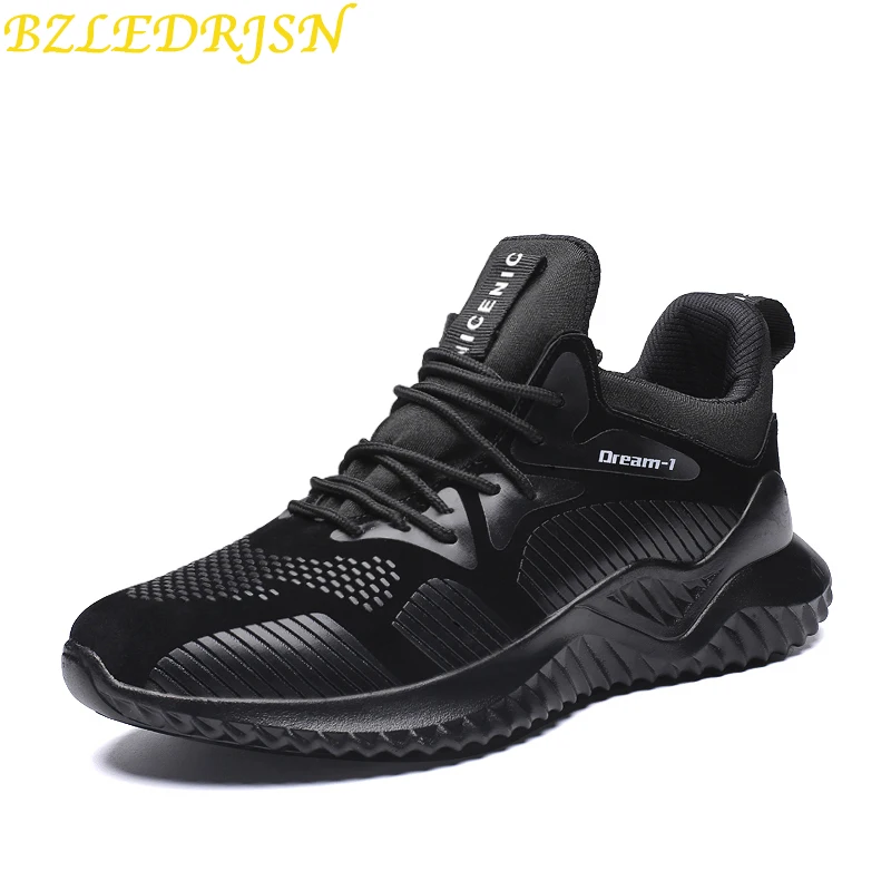 

2019 Hot Sale Four Seasons Running Shoes Men Lace-up Athletic Trainers Zapatillas Sports Male footwear Outdoor Walking Sneakers