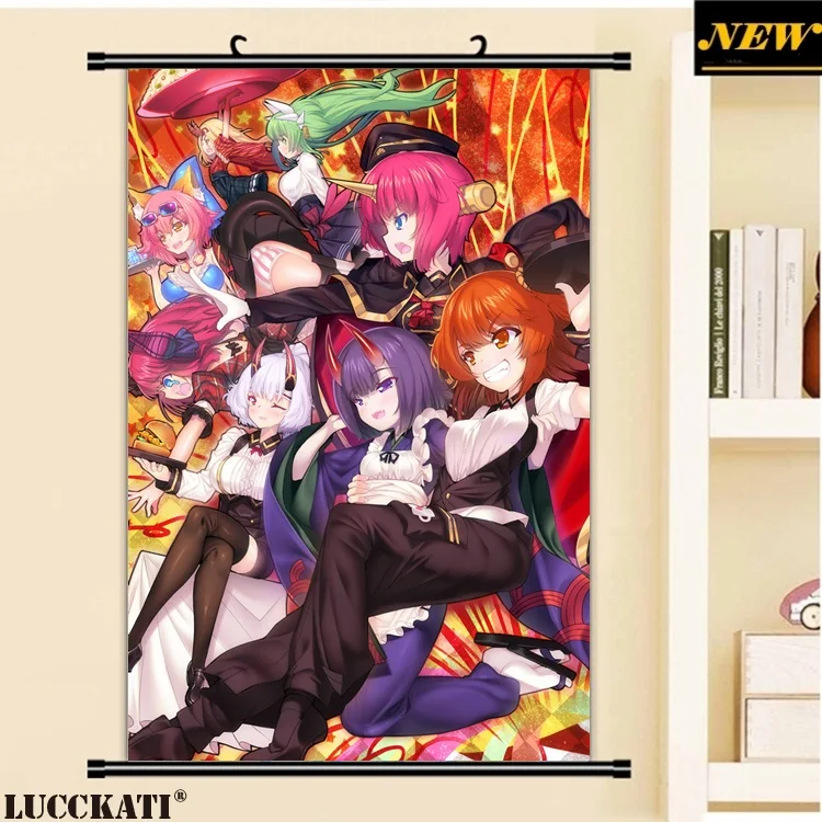 40X60 см Fate grand order Fate/go Fgo Сексуальная лоли калочка мультфильм аниме Искусство Настенная картина плакат прокрутка Ткань Холст Живопись