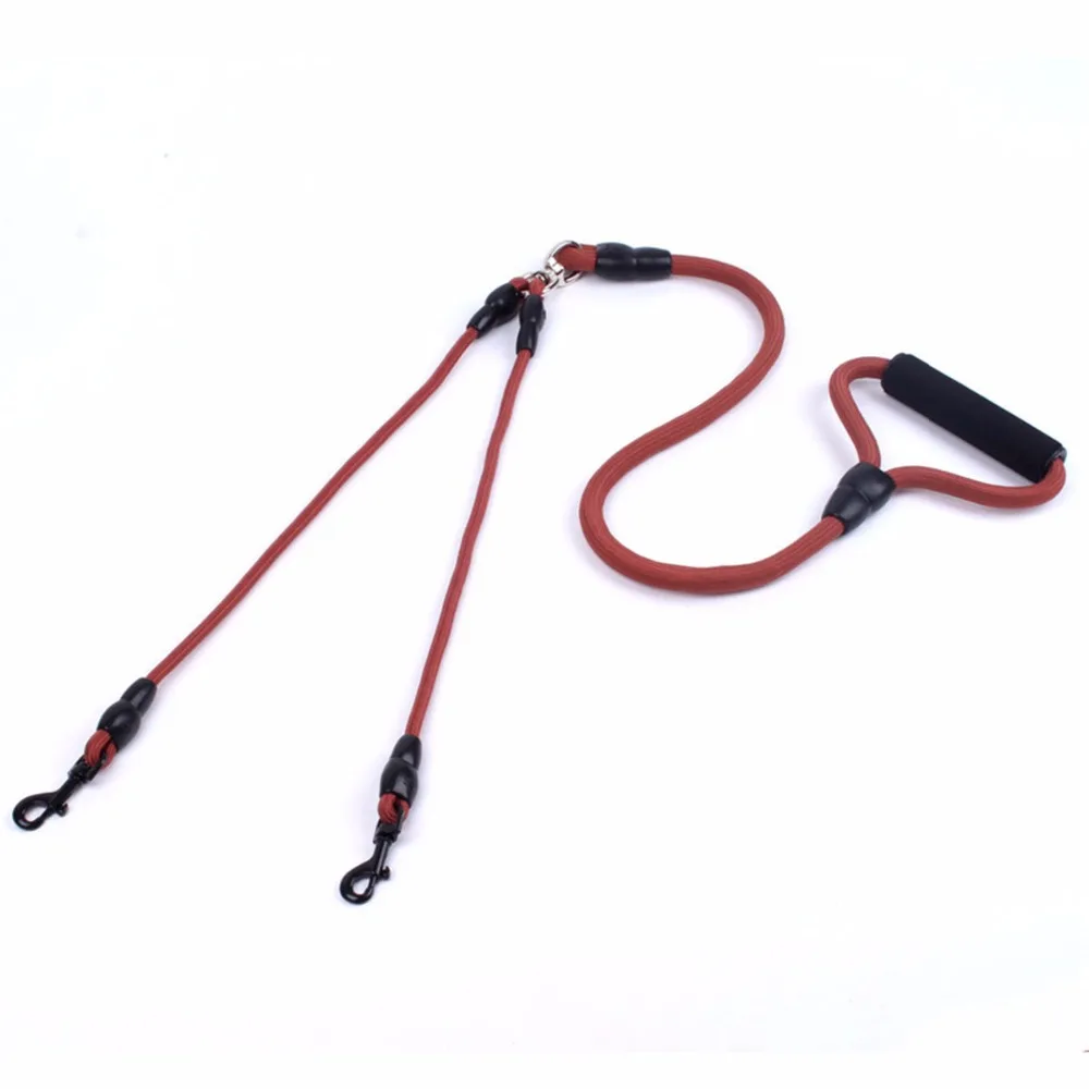 

Clearance Sale 145cm Double Dog Leash Dual Pet Dog Leashes Straps Long Outdoor Walking Hiking Strong Leash Two Dogs