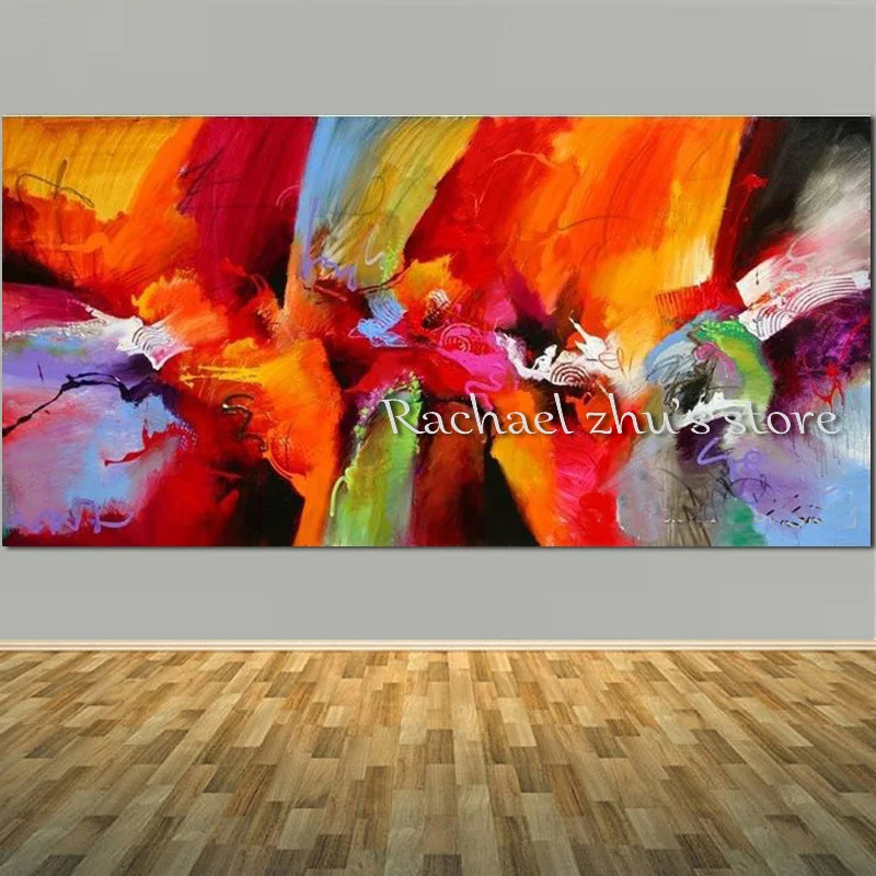 

Large Size Hand Painted Modern Abstract Brush Technical Oil Painting On Canvas Abstract Wall Picture For Living Room Home Decor