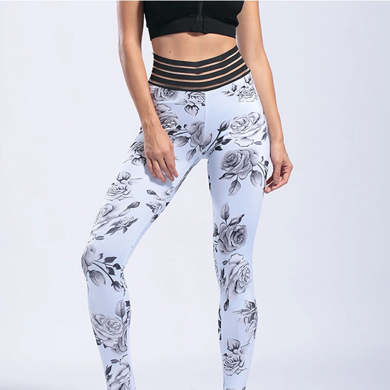 floral print yoga pants