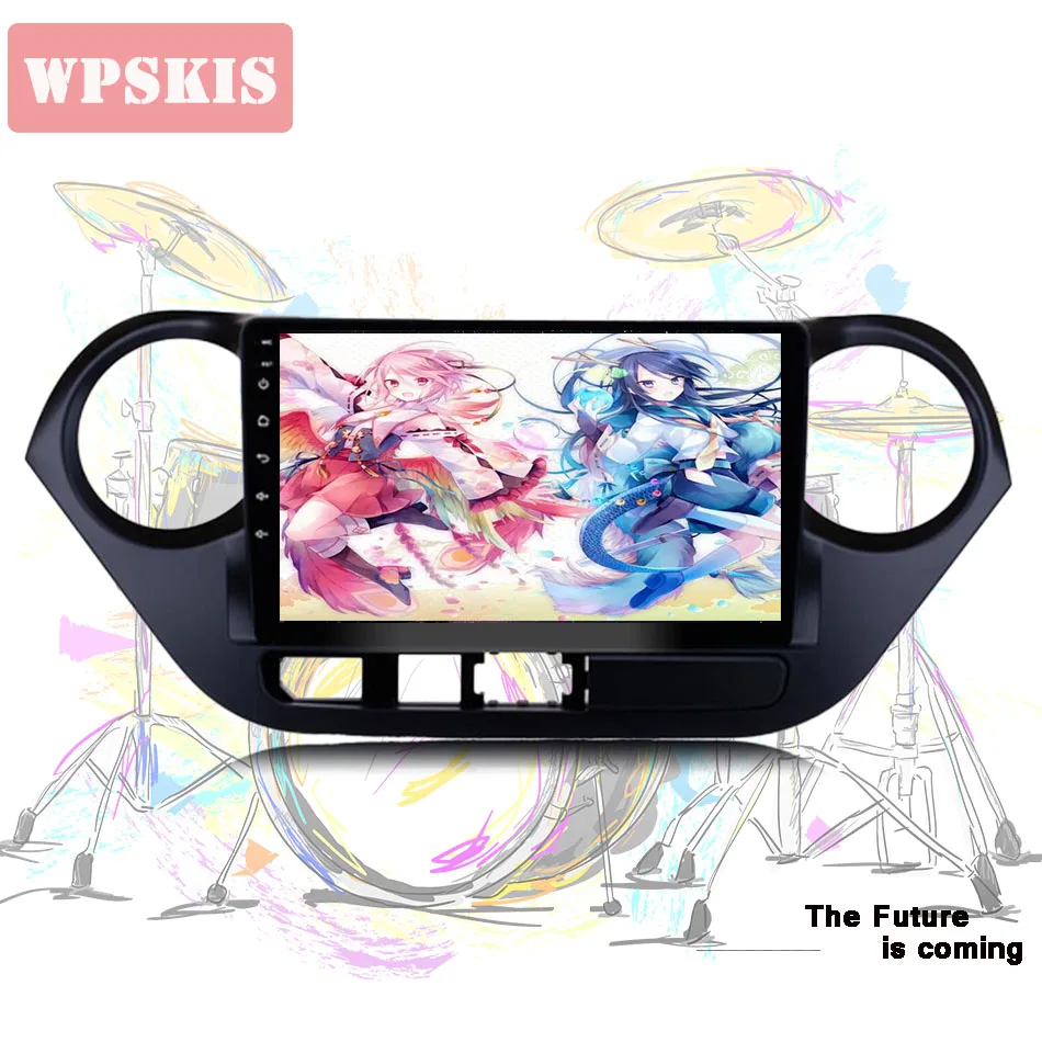 Cheap Android 9.0 4+64G Car DVD Player for Hyundai I10 10 2013+ GPS navigation multimedia satnav stereo radio tape recorder Head Unit 2