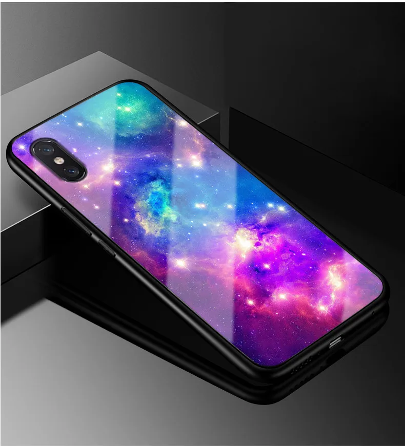 Для Xiaomi mi CC9 чехол CC9 PC Пластиковый стеклянный чехол для телефона черный ТПУ бампер чехол для Xiaomi mi CC9 Coque mi CC9 CC 9 стеклянная крышка