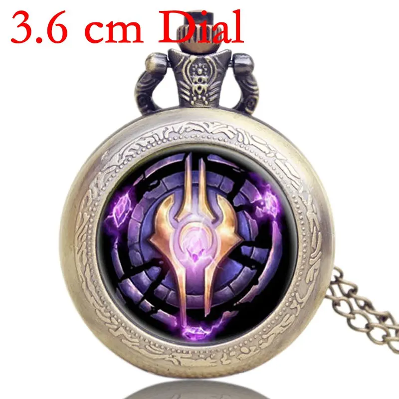 Карманные часы кварцевые World of Warcraft стимпанк карманные часы для мужчин Relogio De Bolso винтажные - Цвет: Коричневый