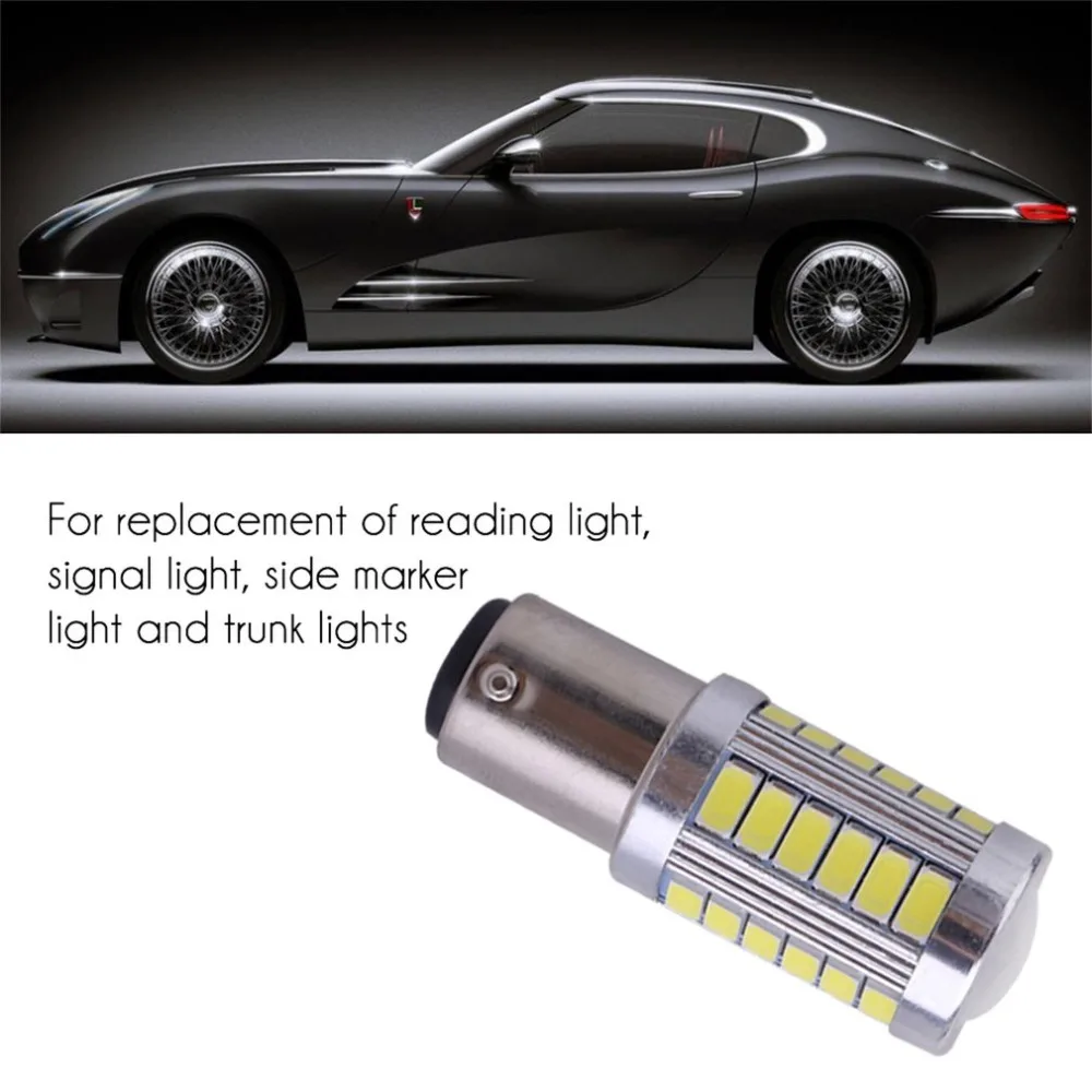 Новинка 2 x BA15S P21W 1156 33SMD 5630 12V автомобильный резервный обратный светильник супер яркий светодиодный автомобильный обратный резервный обратный светильник