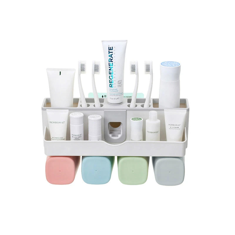 

1 Set Automatic Toothpaste Dispenser Automatic Toothbrush Wall Mount Rack Bath Products Toothpaste Dispenser Squeezer