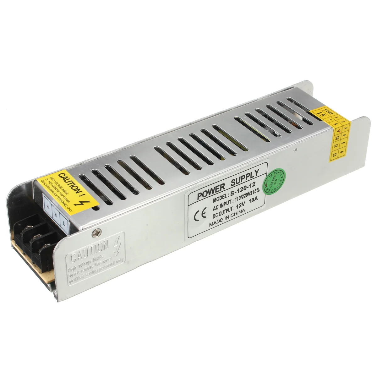 

Smuxi Mini 120W Switching Power Supply Driver for LED Strip Light AC85-265V to DC12V 10A