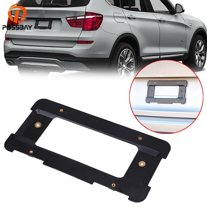 POSSBAY Auto Rear License Plate Holder Bracket Mount Frame Fit for All ...