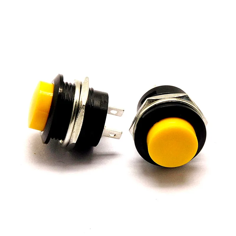 Self reset button switch button jog switch R13 507 16MM yellow without