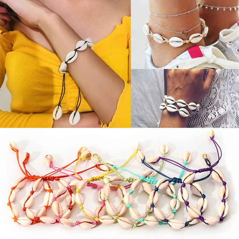 

Jewelry Bracelet Beach Foot Bracelets Women Summer Shell Ankle Sea Chain Fashion