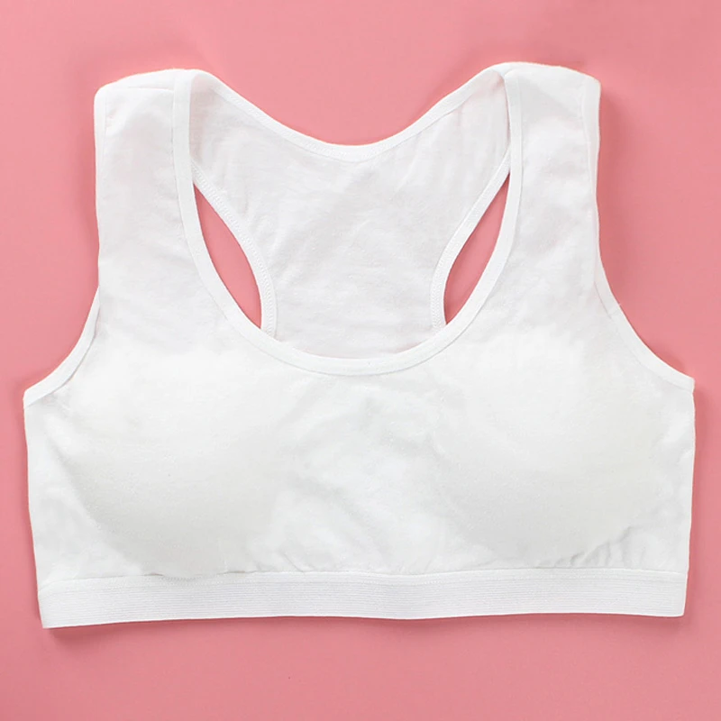 

New Cotton Girl Bras Children/kids/ Puberty Young student confortable thin underwear Teenagers Summer Bras F0085