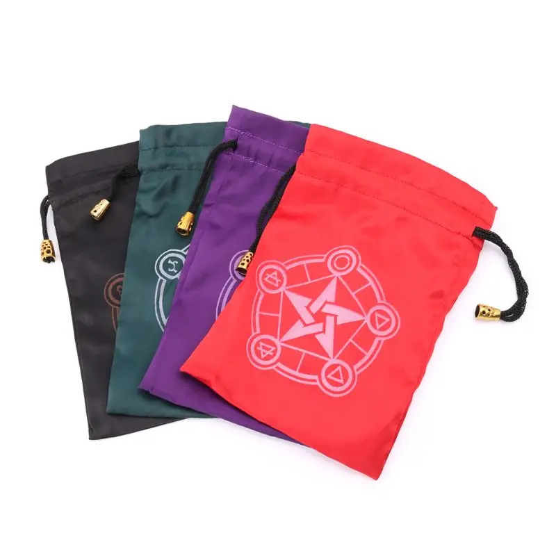 

1Pc Pentagram Satin Tarot Bag Dungeons And Dragons Toy Jewelry Drawstring Package-Random Color